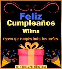 GIF Mensaje de cumpleaños Wilma